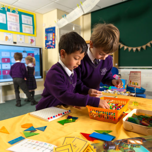 wycliffe kids playing in class