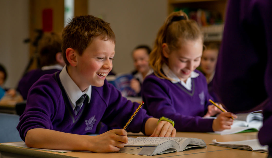 wycliffe pupils doing class exercises