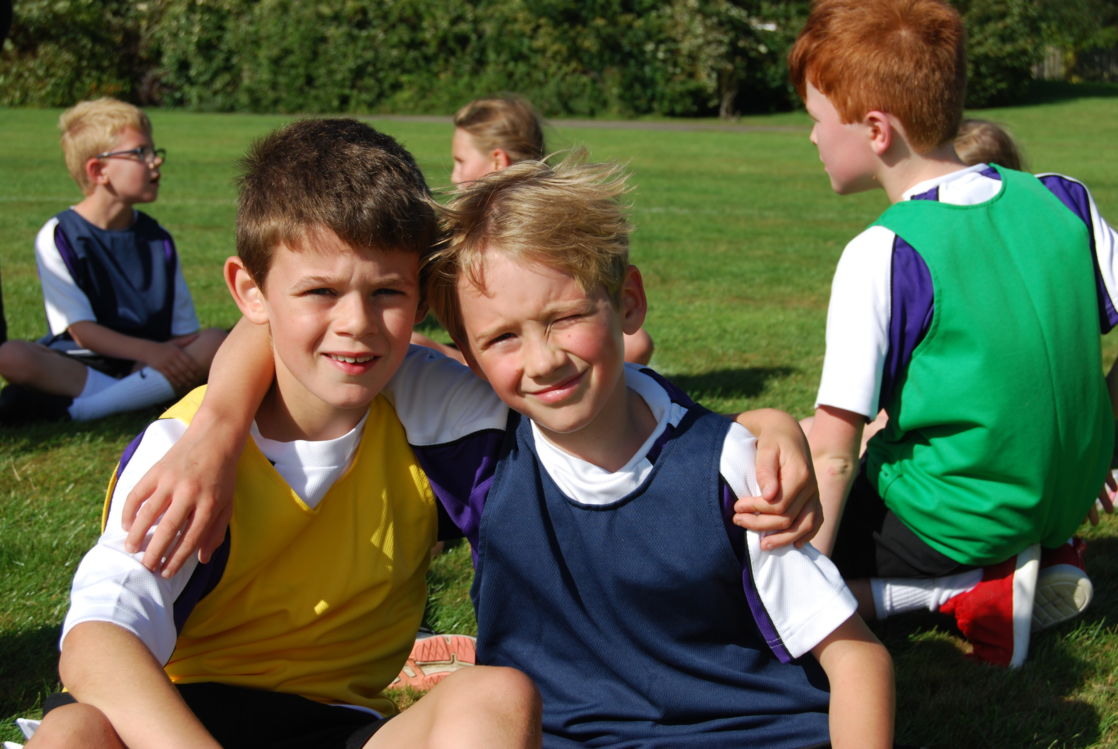 a pair of wycliffe kids with sports clothes