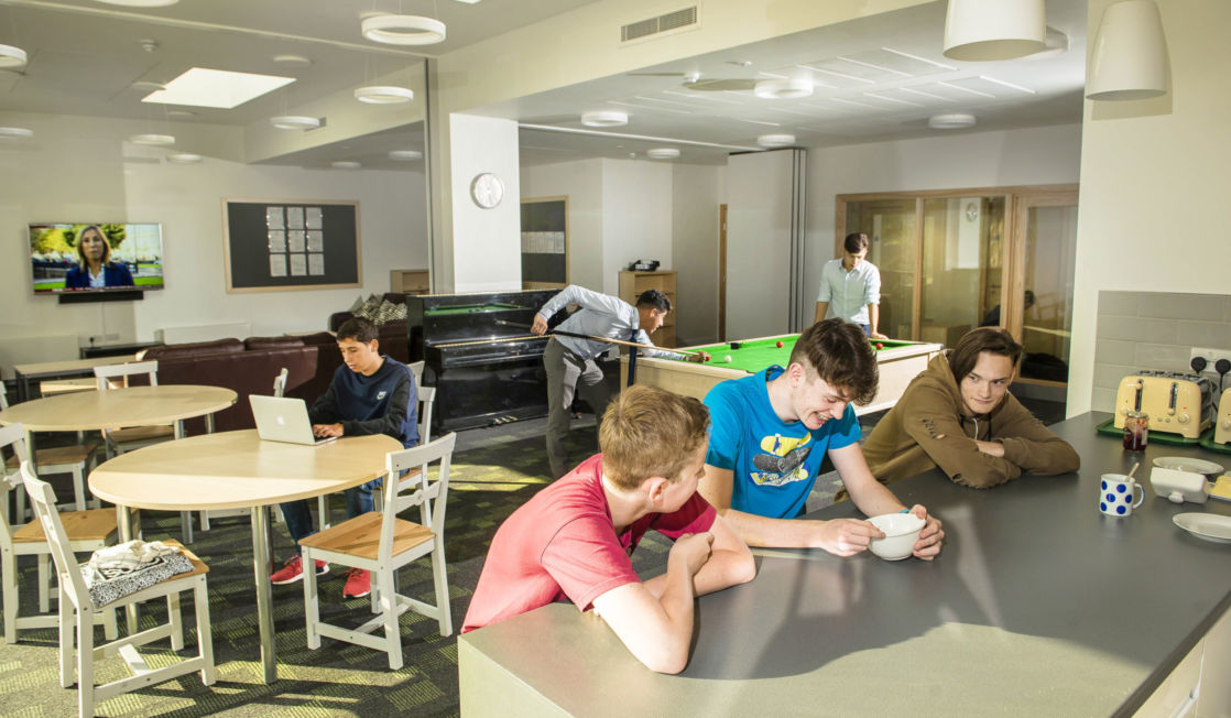 wycliffe senior students in their lounge room