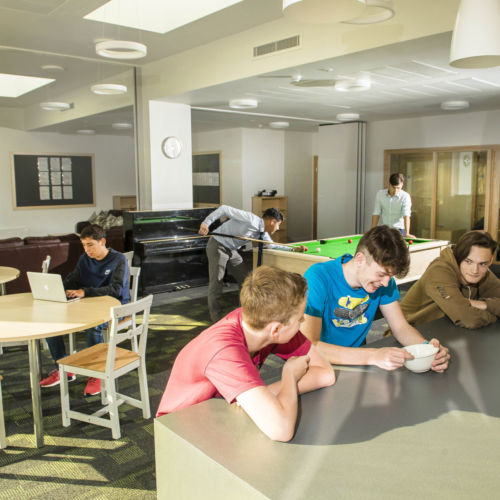 wycliffe senior students in their lounge room