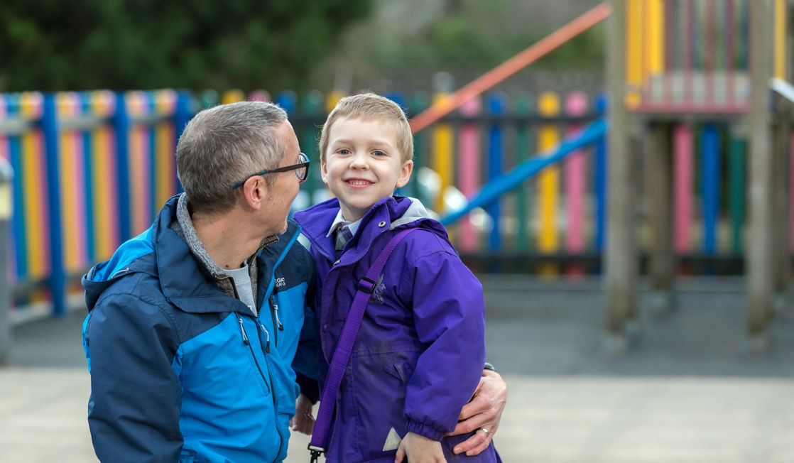 wycliffe kid and parent in the playground