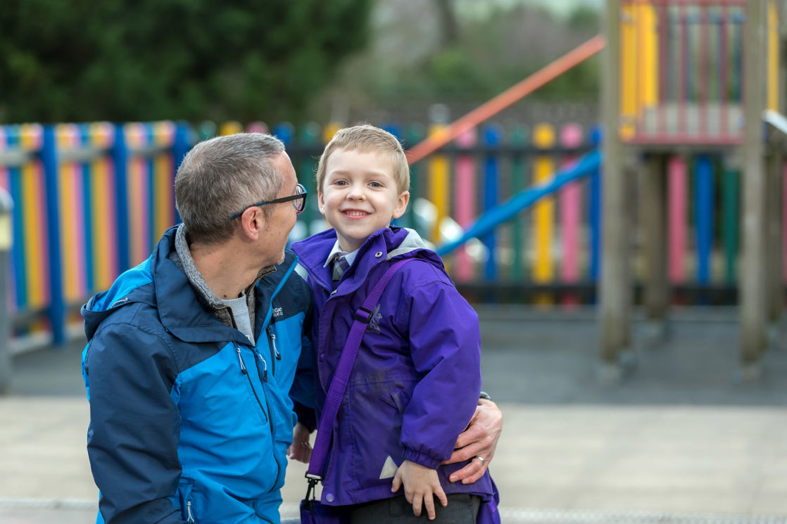 wycliffe kid and parent in the playground
