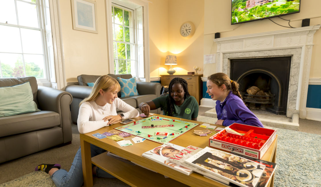 wycliffe pupils playing monopoly