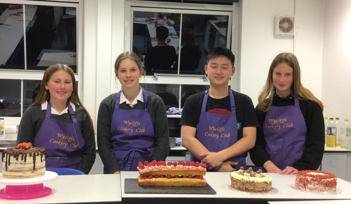 image of cooking club at wycliffe school in gloucestershire