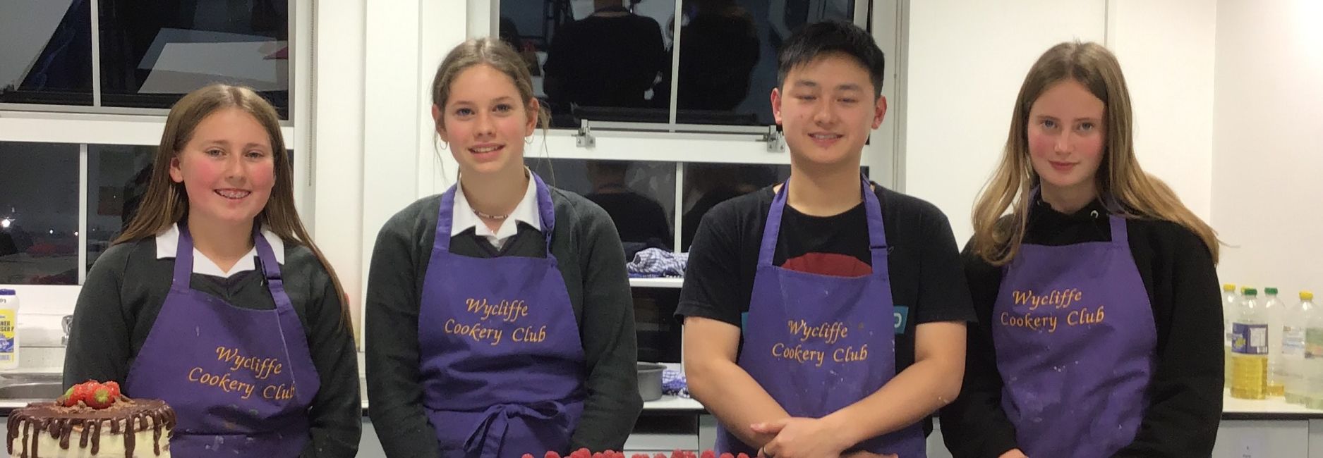 image of cooking club at wycliffe school in gloucestershire