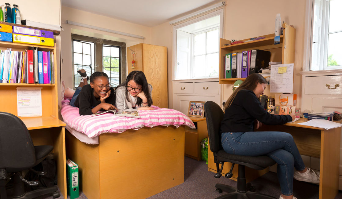 senior school boarders in their dorms at wycliffe college gloucestershire
