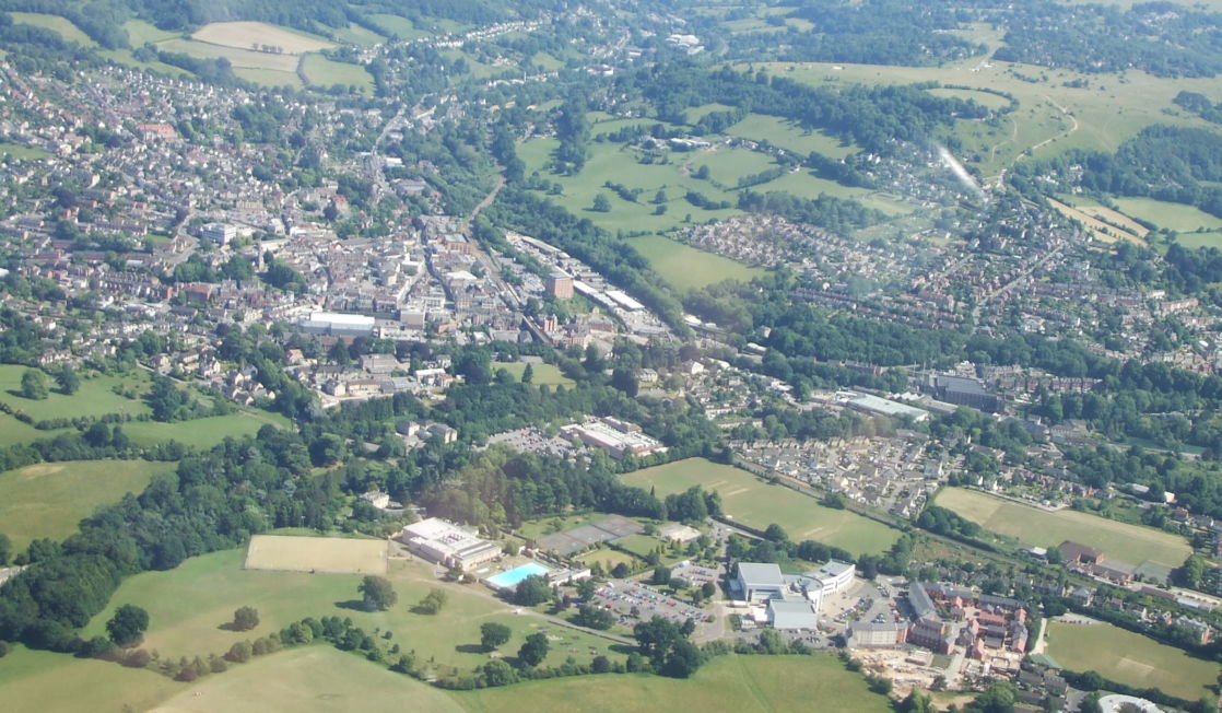 stroud from sky level