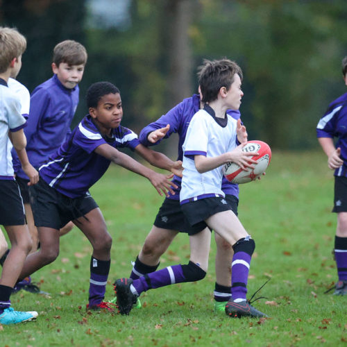 Wycliffe boys playing rugby
