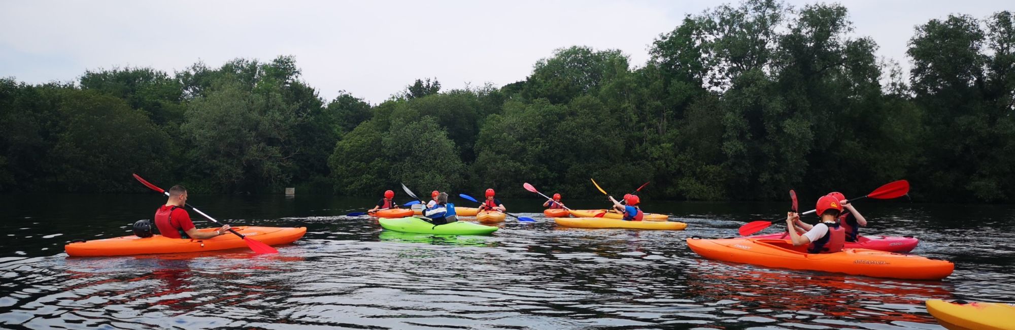 Wycliffe students kayaking