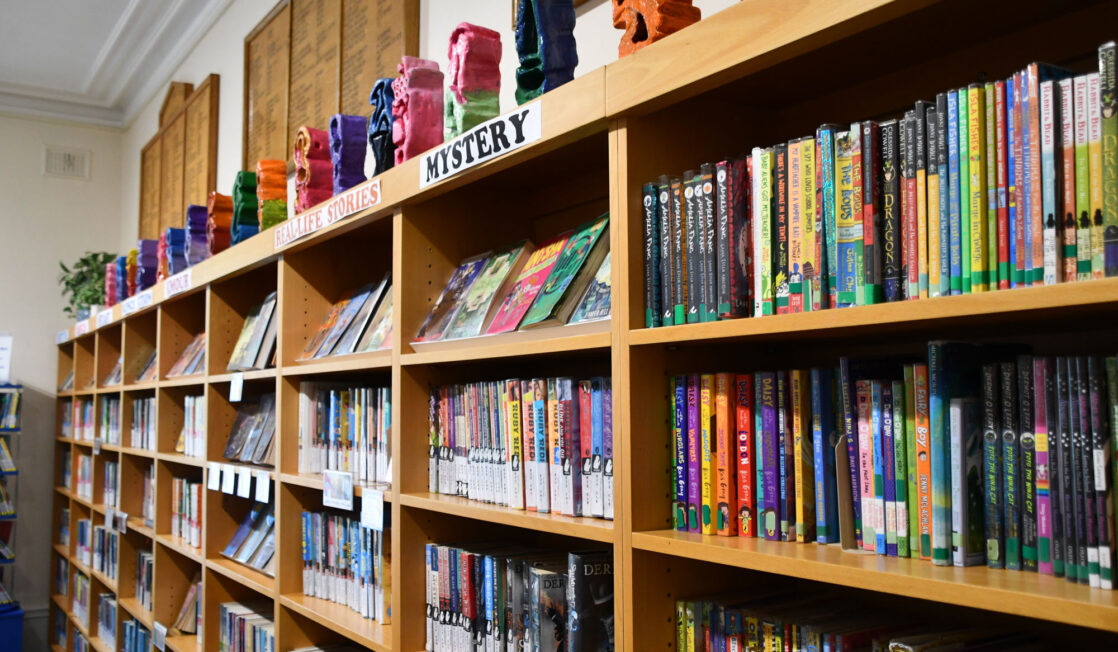 Prep school library