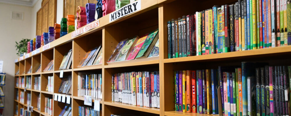 Prep Library Sign A Love of Reading at the Heart of Learning at Wycliffe Prep School