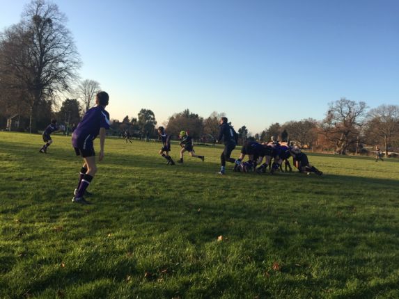 wycliffe boys playing rugby