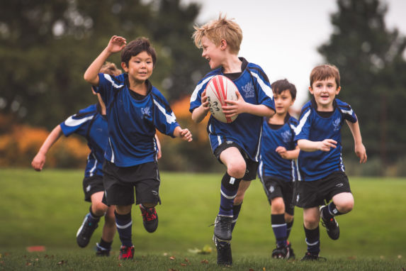 wycliffe boys playing rugby