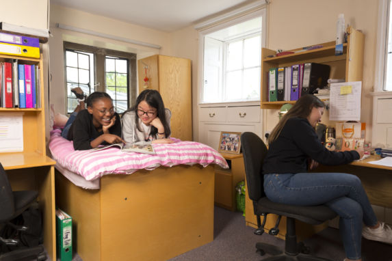 group of wycliffe girls in their dorms
