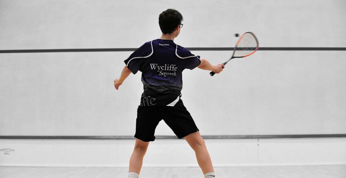 wycliffe pupil playing squash