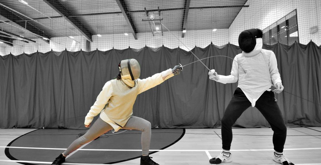 highlighted image of wycliffe pupil fencing