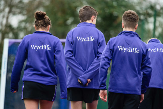 wycliffe students wearing the sports uniform