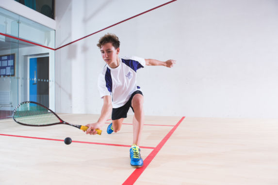 wycliffe pupil playing squash