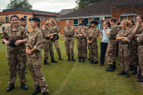 wycliffe students in military uniforms