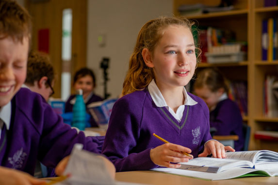 wycliffe girl doing class work