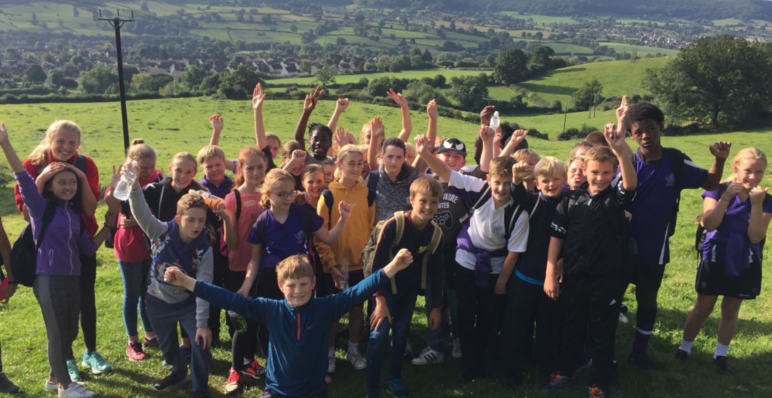 group of wycliffe pupils smiling outdoors