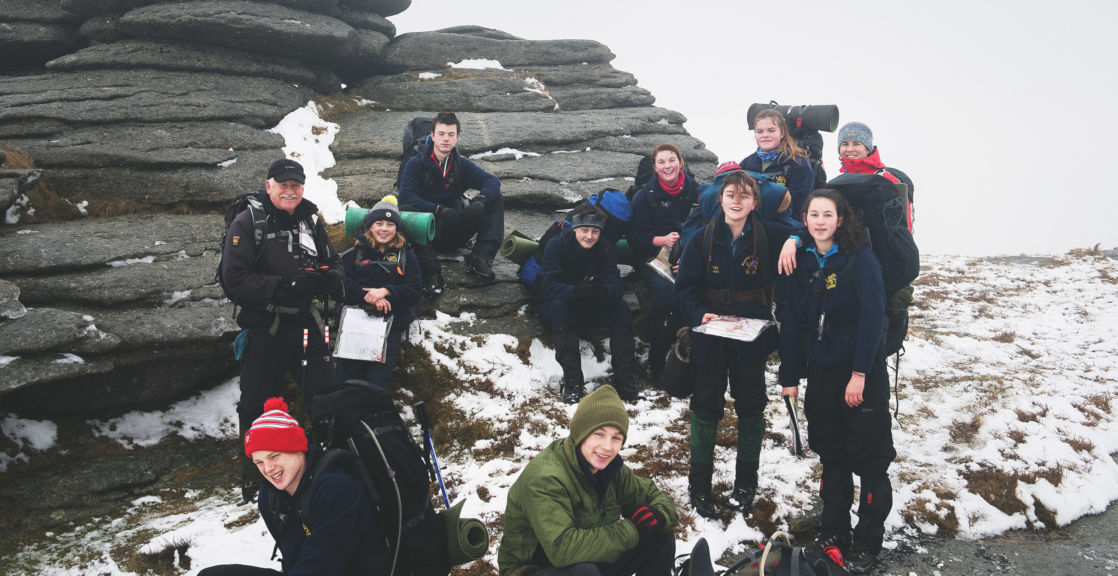 wycliffe pupils on a trip to dartmoor