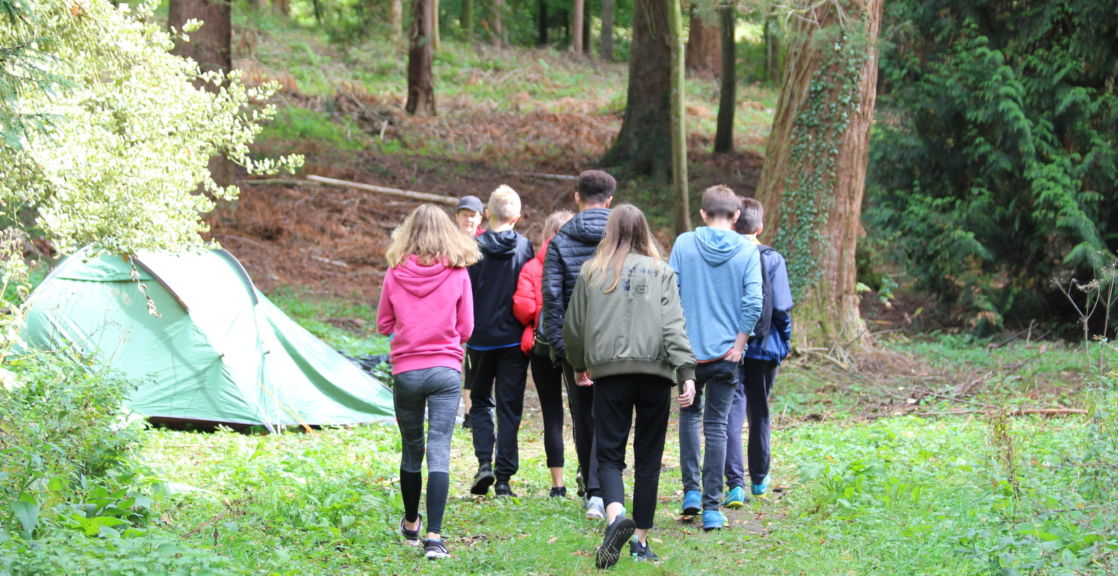 wycliffe pupils on a trip outside