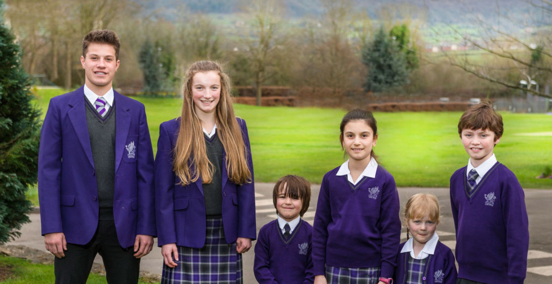 group of wycliffe pupils from different ages