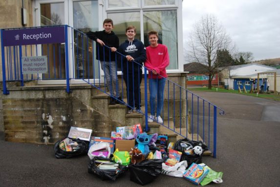 Toby, Sam and Charlie organised non-uniform day on behalf of Pied Piper Appeal.