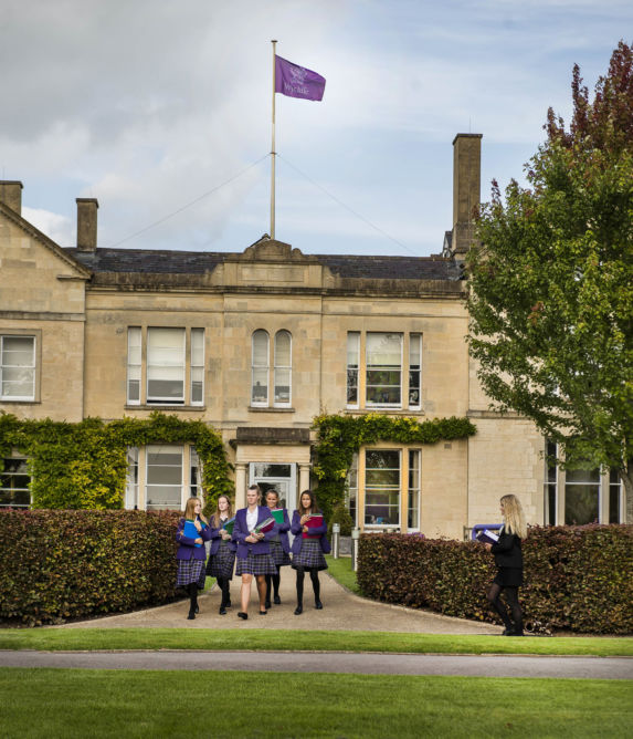 Wycliffe students walking on campus