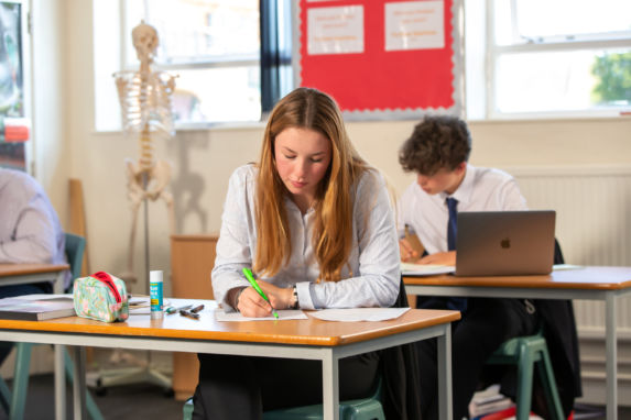 Wycliffe girl studying