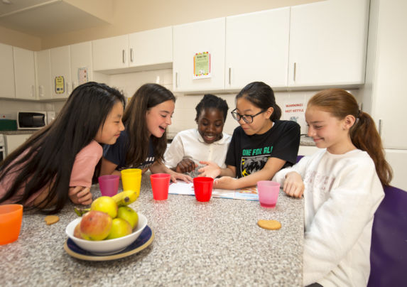 International Girls boarding house kitchen