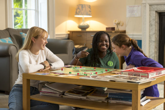 wycliffe boarding girls playing monopoly