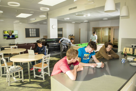 wycliffe senior students in their lounge room